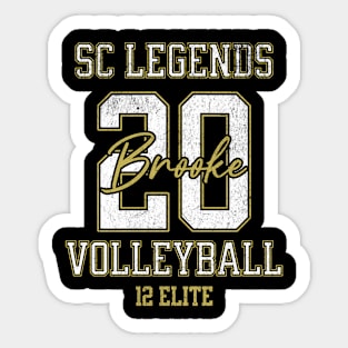 Brooke #20 SC Legends (12 Elite) - Black Sticker